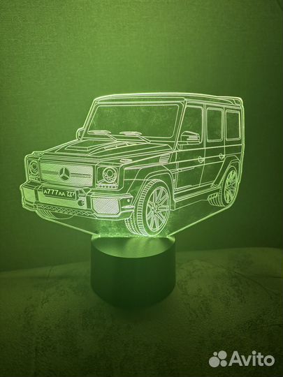 3D светильник гелендваген