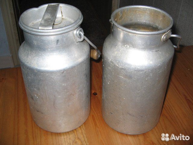 Бидончики алюминиевые СССР -2шт 3-4 л