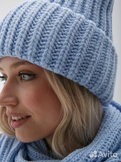 Шапка варежки шарф