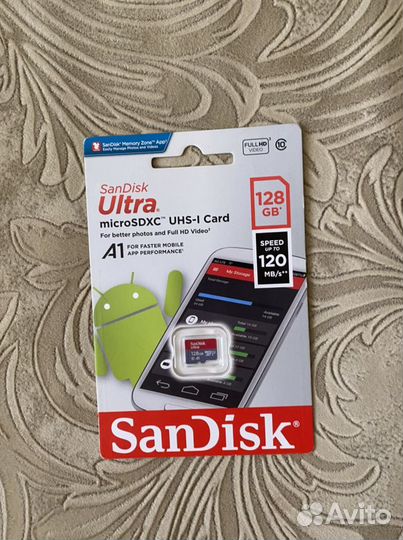 Карта памяти MicroSD 128