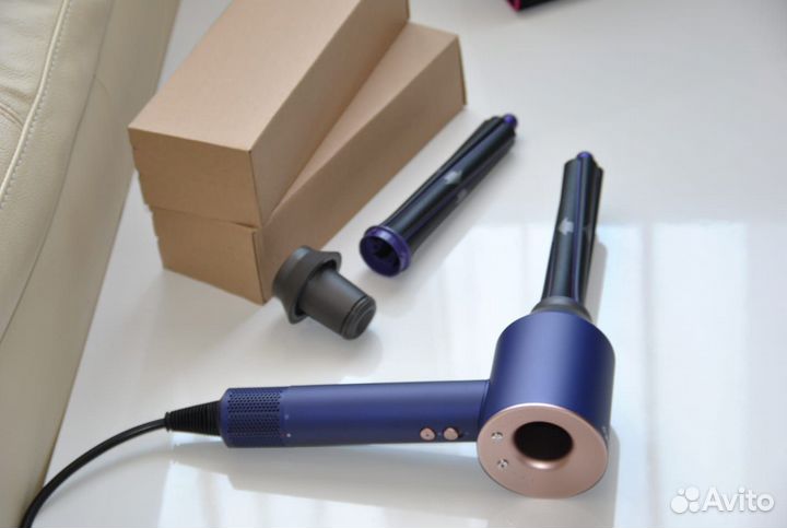 Стайлер Dyson насадки Long, адаптер под фен