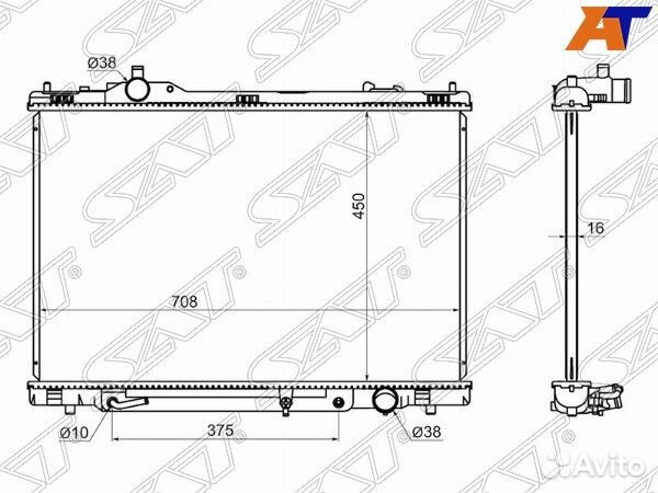 Радиатор Lexus LS460 09-17 / LS460L 06-09 / LS600h