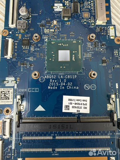 Материнская плата ноутбука ABQ52 LA-C811P