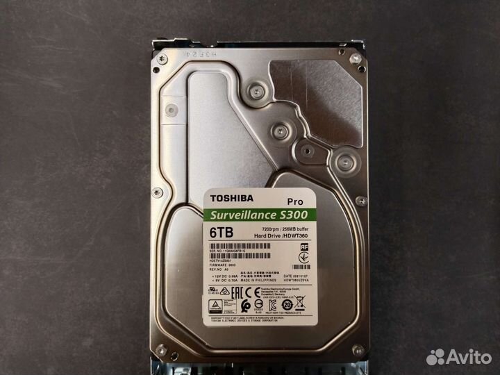 Жесткий диск seagate skyhawk toshiba s300 6tb