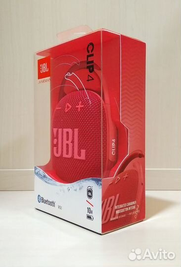 Беспроводная (bluetooth) колонка JBL Clip 4 Red
