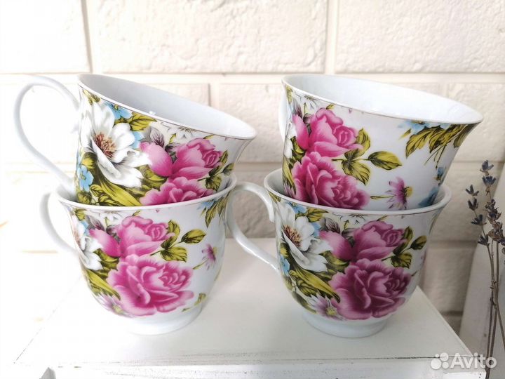 Чайный набор чашки блюдца