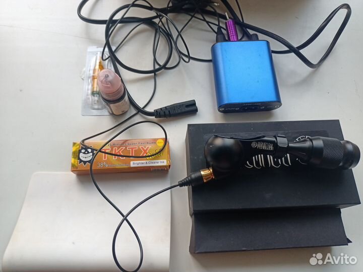 Тату машинка роторная набор оборудование