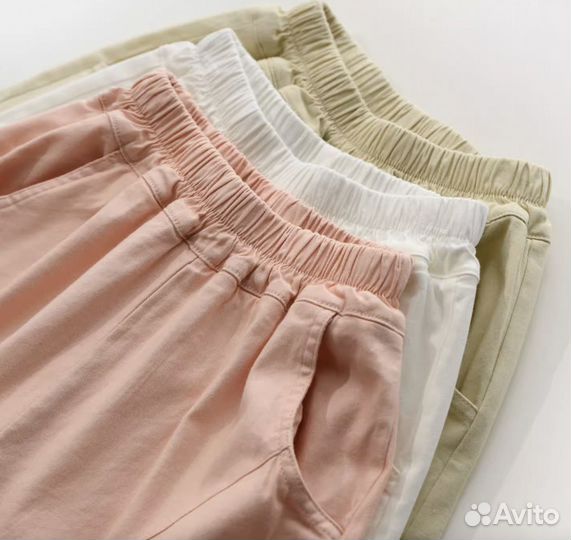 Брюки для девочки с рюшами новые