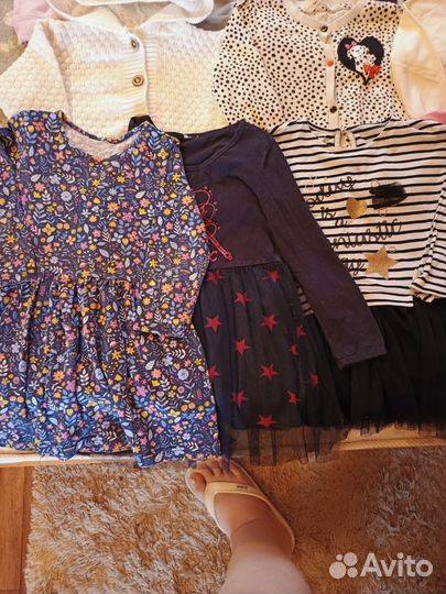 Вещи пакетом для девочки 104 110