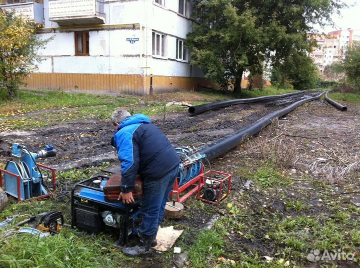 Горизонтальное бурение ГНБ прокол диаметр 1000мм