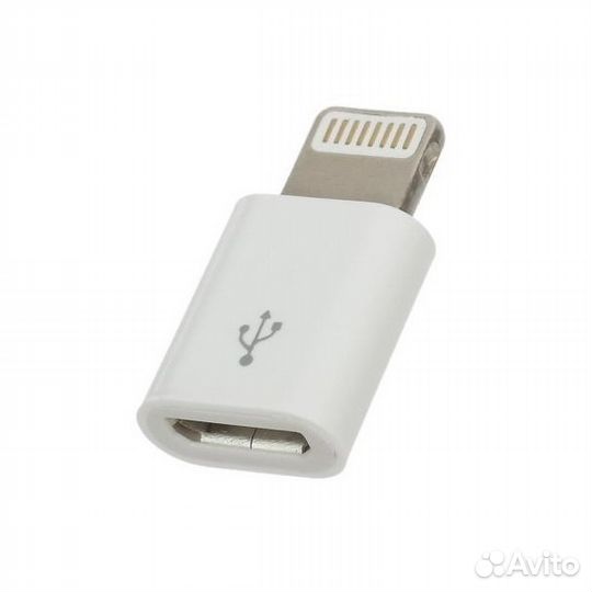 Адаптер-Переходник c microusb на iPhone 5 (8-pin)
