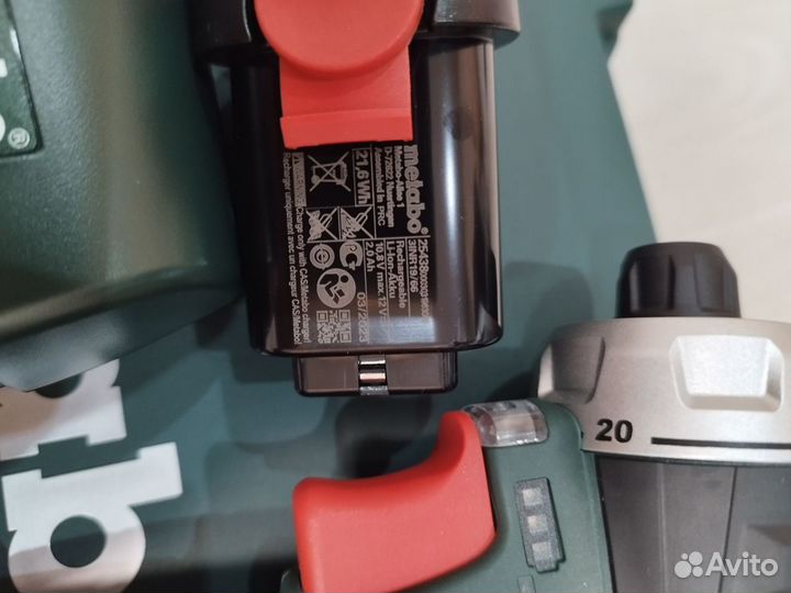 Дрель-шуруповерт metabo PowerMaxx BS, 2Ач