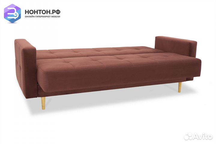 Диван книжка Фиеста бордовый