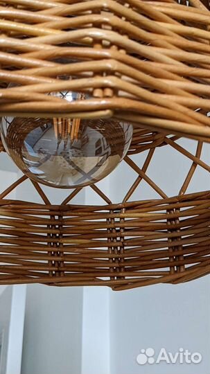 Абажур плетёный