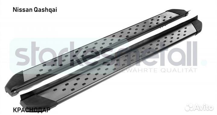 Пороги подножки Nissan Qashqai Village