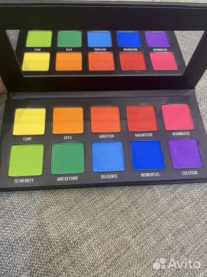 Палетка теней samplebeauty неоны