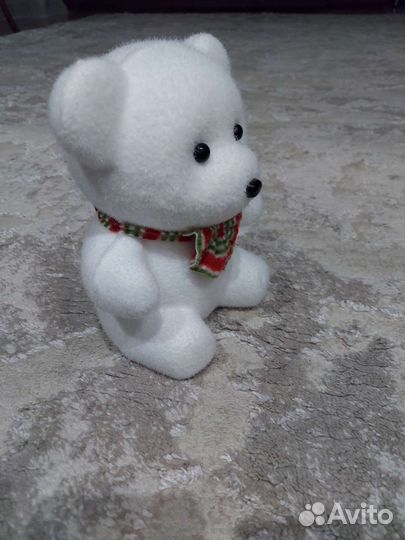 Мишка из пушистого пенопласта 19 см