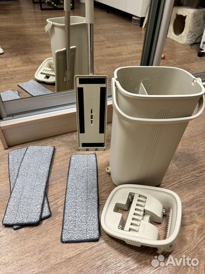 Швабра с ведром и отжимом, бу