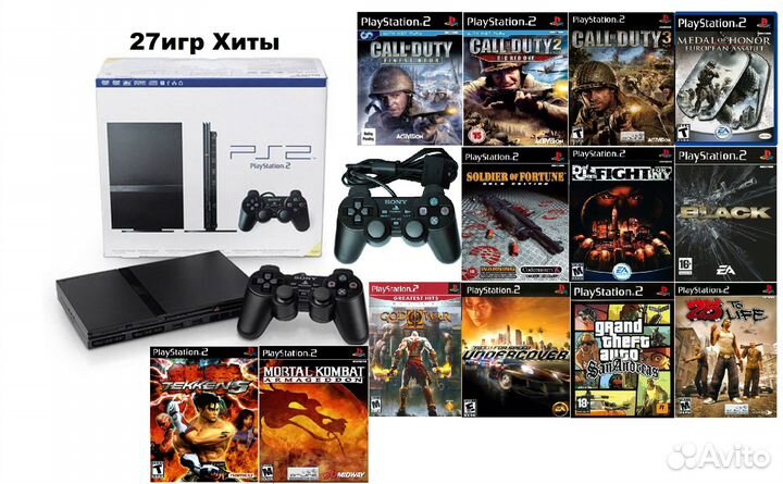 Sony playstation2 Slim+27игр Хиты Подвезу