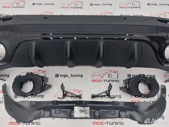 Диффузор 35 AMG черный Mercedes GLB X247