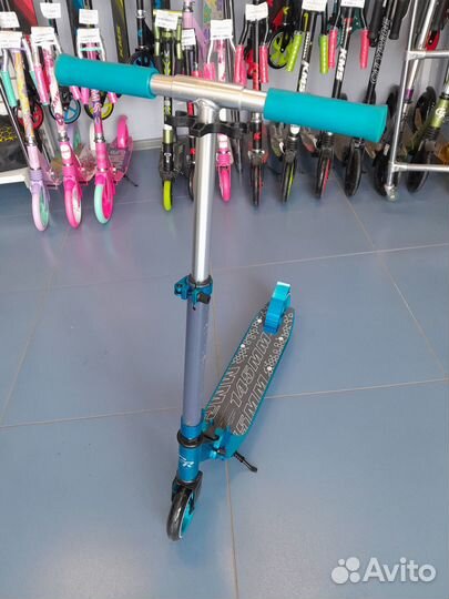 Детский самокат City-Ride 145мм голубой