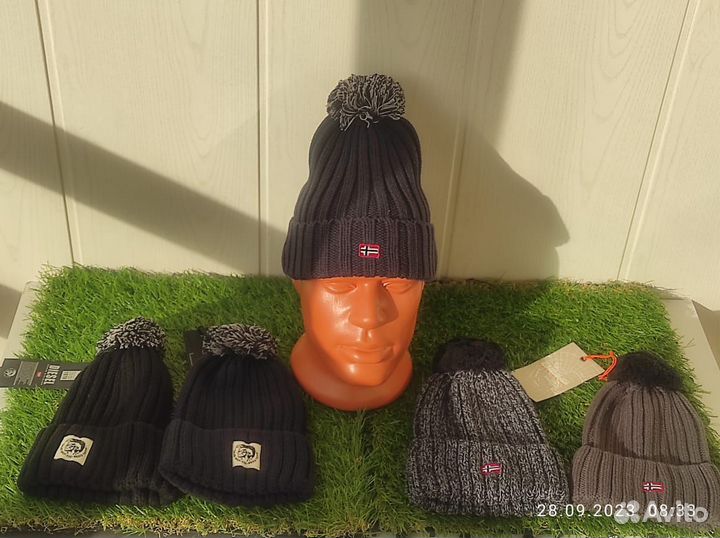 Шапка Napapijri Вязаная Люкс Качества