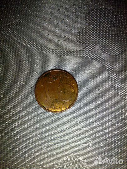 Монета 1 euro cent 1999 г