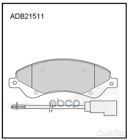 Колодки тормозные дисковые передние Allied Nipp