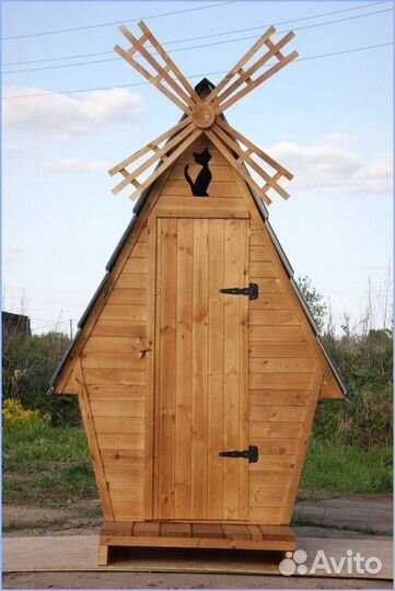 Дачный туалет с декором и установкой UKG