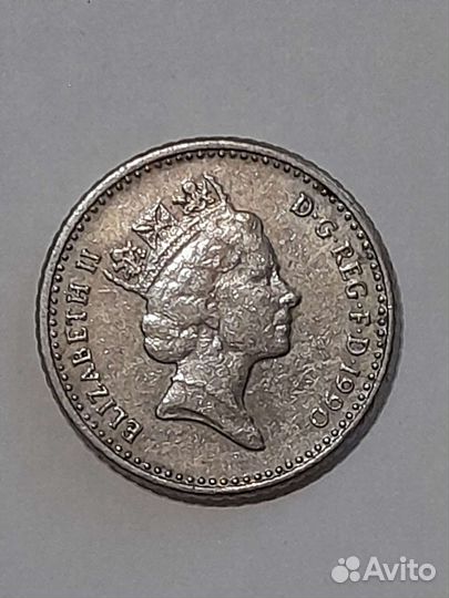 5 pence 1990