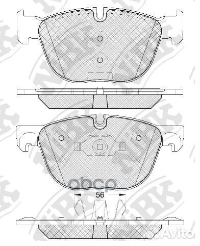 Колодки тормозные дисковые перед PN0094 NiBK