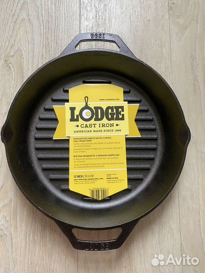 Сковорода Lodge USA гриль 30 и 26 см чугун