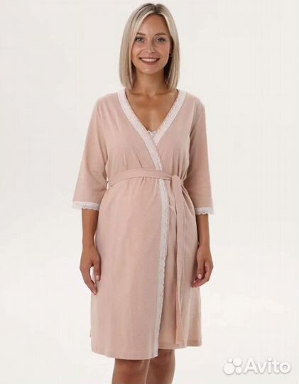 Халат и сорочка для беременных и кормящих