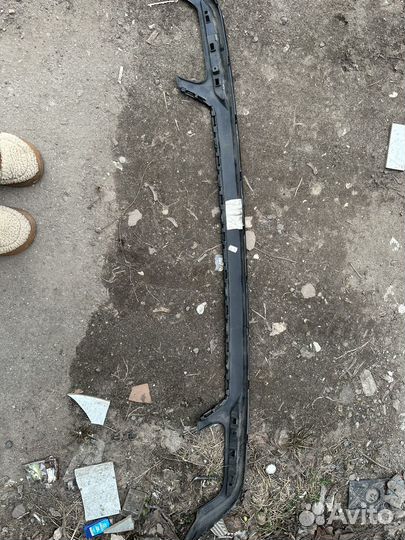 Накладка заднего бампера w222 AMG пакет