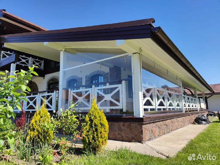 Мягкие и гибкие окна на беседку