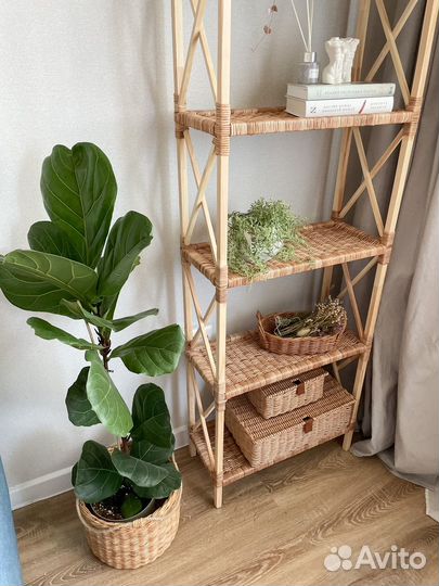 Плетенный стеллаж (этажерка)