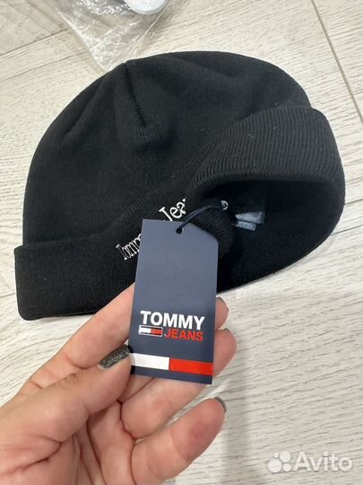 Мужская шапка бини tommy hilfiger новая