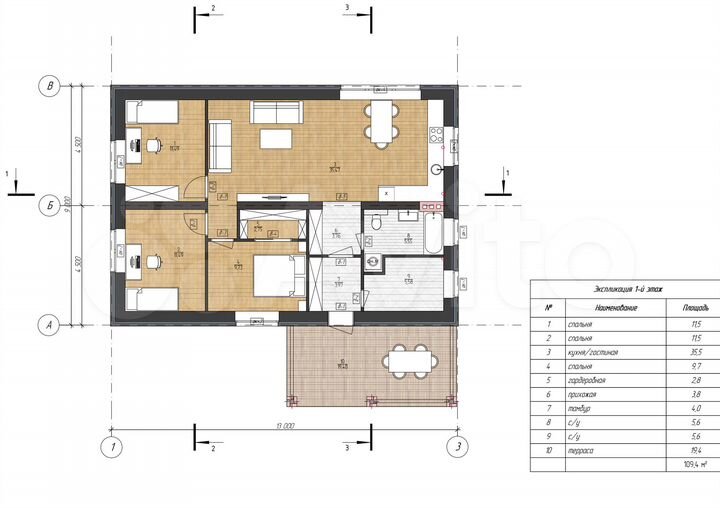 Дом 136 м² на участке 8,5 сот.