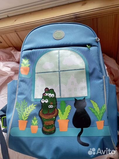 Ранец. Рюкзак. Школьный. Гризли