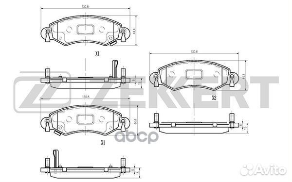 Колодки торм. диск. передн. Suzuki Wagon R (MM)