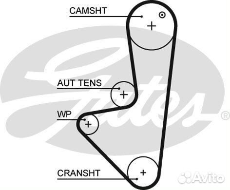 Ремень грм Gates 5575XS Gates