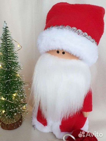 Дед Мороз и Снегурочка кукла ручной работы