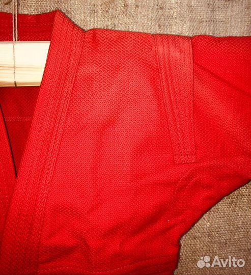 Новая куртка для самбо красная/синяя, р. 30- 52