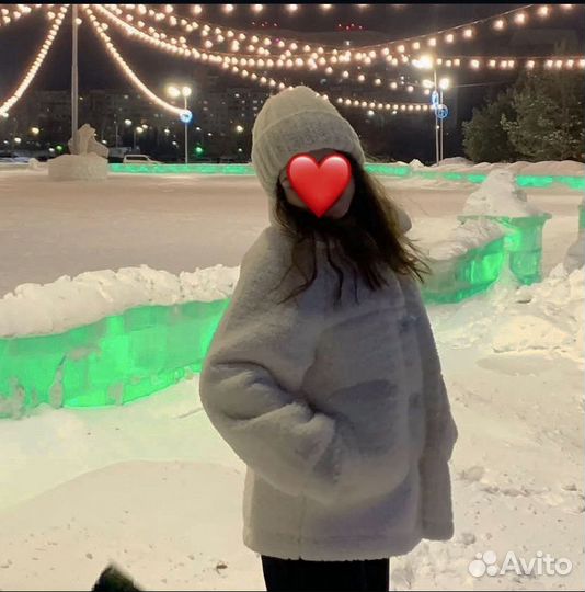 Шуба тедди чебурашка белая