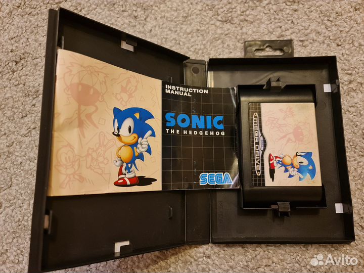 Картридж Sega Mega Drive Sonic The Hedgehog