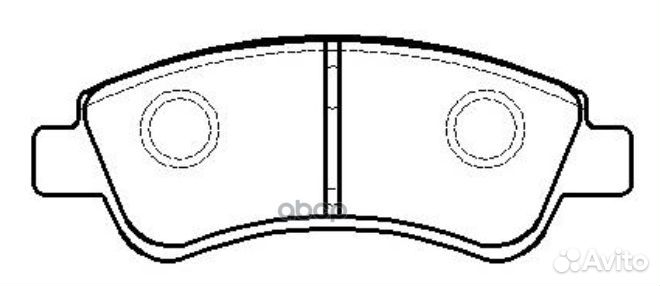 Колодки дисковые передние Peugeot 307,Citroen