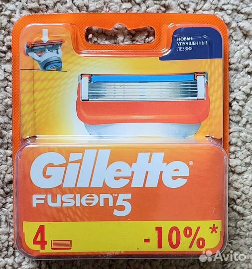 Сменные кассеты джилет Gillett fusion