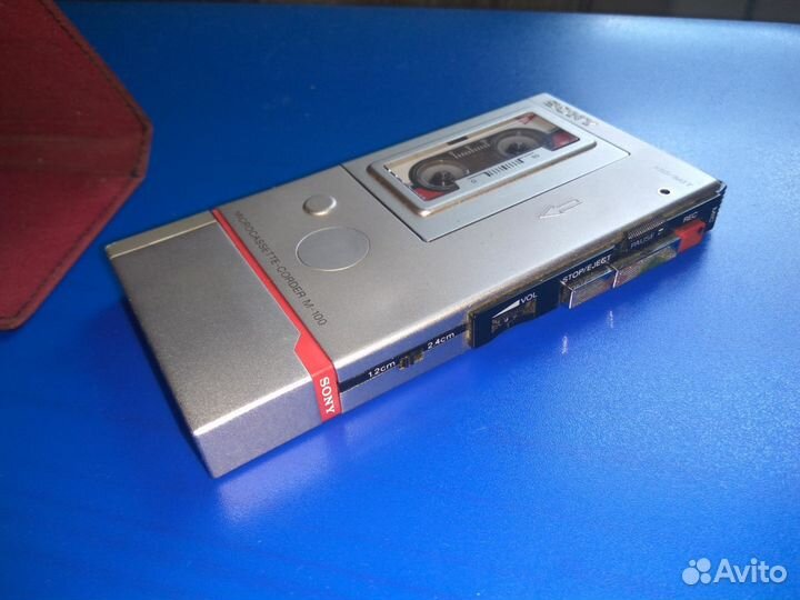 Sony M-100 микрокассетный Corder, серебро, Япония