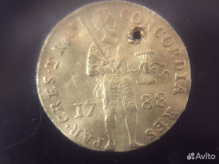 Дукат 1788г Нидерланды.983пр 3.48г