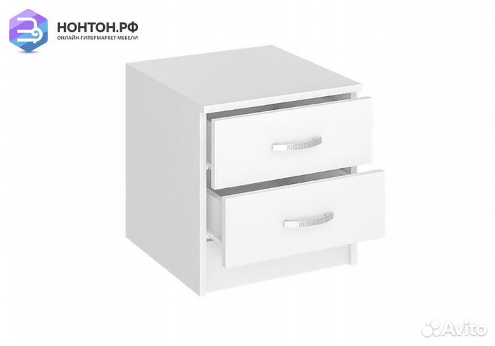 Тумба прикроватная Ронда белое дерево